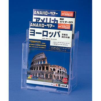 セキセイ カタログスタンド A4 縦2段 外寸W235×H258×D125mm CSD-2772 1個