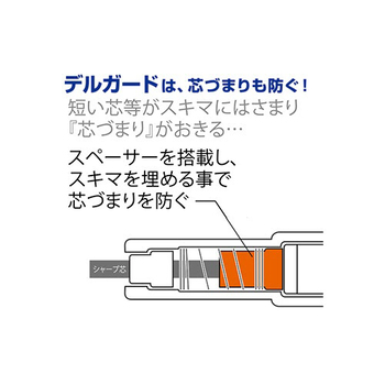 ゼブラ シャープペンシル デルガード 0.3mm (軸色:ブルー) P-MAS85-BL 1本