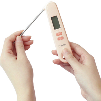ドリテック 折りたためるクッキング温度計 アイボリー O-903IV 1個