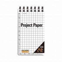 オキナ プロジェクトリングメモ S 60×95mm 5mm方眼罫 50枚 PRMS 1セット(5冊)
