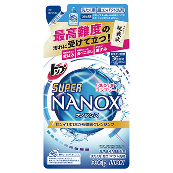 ライオン トップ スーパーNANOX 詰替用 360g 1個