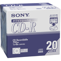 ソニー データ用CD-R 700MB 48倍速 ホワイトプリンタブル 5mmスリムケース 20CDQ80DPWA 1セット(120枚:20枚×6パック)