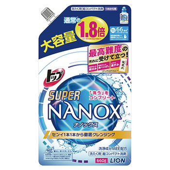 ライオン トップ スーパーNANOX 詰替用 大 660g 1個