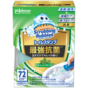 ジョンソン スクラビングバブル トイレスタンプ 最強抗菌 シャインミント 本体 1個