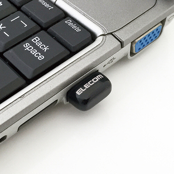 エレコム USB無線超小型LANアダプタ 11n・g・b 150Mbps ブラック WDC-150SU2MBK 1個