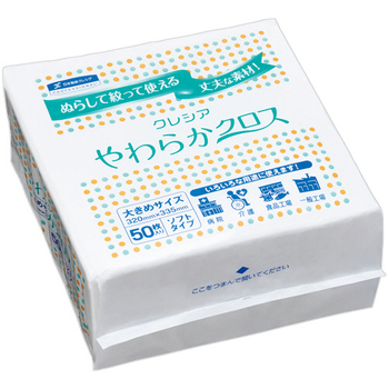 日本製紙クレシア やわらかクロス 65200 1パック(50枚)