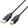 TANOSEE エレコム 簡易包装USBケーブル (A)オス-(B)オス ブラック 1.5m 1本