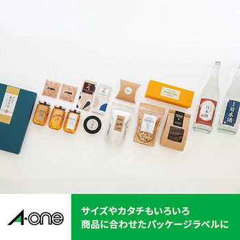 エーワン ラベルシール[レーザープリンタ] 水に強いタイプ マット紙・ホワイト A4 10面 86.4×50.8mm 四辺余白付 31370 1冊(20シート)