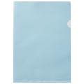 ハート 紙製クリアファイル A4 ブルー(片全面半透明) XW0102 1箱(30枚)