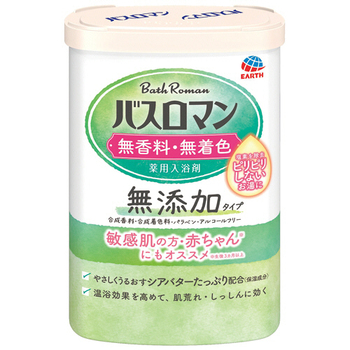 アース製薬 バスロマン 無添加タイプ 無香料無着色 600g 1本