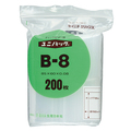 セイニチ ユニパック チャック付 ポリエチレン ヨコ60×タテ85×厚み0.08mm B-8 1パック(200枚)