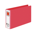 コクヨ リングファイル 色厚板紙表紙 B6ヨコ 2穴 330枚収容 背幅53mm 赤 フ-409NR 1セット(4冊)