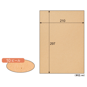 ヒサゴ サステナブルクラッポ A4 ビール FSCSC10S 1冊(10枚)