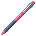 トンボ鉛筆 3色油性ボールペン リポータースマート3 0.5mm (軸色 ピンク) BC-TRLE82 1本