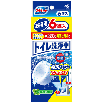 小林製薬 ブルーレット トイレ洗浄中 フレッシュミントの香り 1箱(6錠)