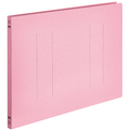 TANOSEE フラットファイルE(エコノミー) B4ヨコ 150枚収容 背幅18mm ピンク 1パック(10冊)