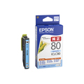 エプソン インクカートリッジ ライトシアン ICLC80 1個