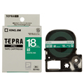 キングジム テプラ PRO テープカートリッジ ビビッド 18mm 緑/白文字 SD18G 1個