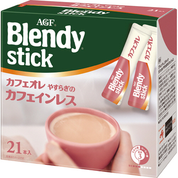 味の素AGF ブレンディ スティック カフェオレ やすらぎのカフェインレス 10g 1セット(63本:21本×3箱)