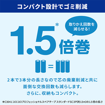 ニトムズ コロコロ プロフェッショナルクリーナー スタンダード スカットカットL 長尺本体 幅160mm×約110周巻 CC0004 1本