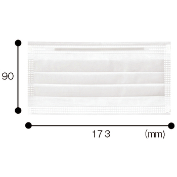 メディコム・ジャパン ディフェンダーマスク 3層式 ホワイト 2114 1セット(500枚:50枚×10箱)
