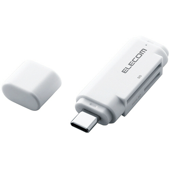 エレコム USB Type-Cメモリリーダライタ(スティックタイプ) ホワイト MR3C-D011WH 1個