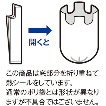 TANOSEE リサイクルポリ袋 シュレッダー用 LL BOXタイプ 1箱(100枚)