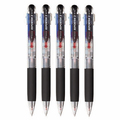 トンボ鉛筆 3色油性ボールペン リポーター3 0.7mm (軸色 透明) 業務用パック BC-TRC205P 1箱(5本)