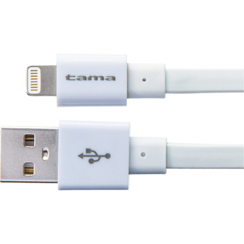 多摩電子工業 Lightning ケーブル フラット ホワイト 0.2m TIH22L02W 1本