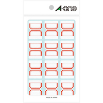 エーワン セルフインデックス 中 24×32mm 赤 04005 1セット(900片:180片×5パック)
