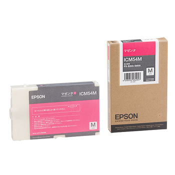 エプソン インクカートリッジ マゼンタ Mサイズ ICM54M 1個