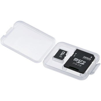 サンワサプライ メモリーカードクリアケース(microSDカード用) FC-MMC10MICN 1パック(6個)