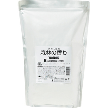 紀陽除虫菊 業務用入浴剤 森林の香り 8kg(計量カップ付き) 1パック