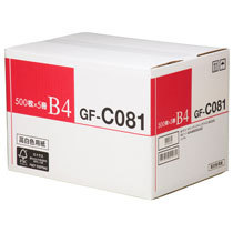 キヤノン 高白色用紙 GF-C081 B4 81.4g 4044B009 1箱(2500枚:500枚×5冊)