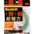 3M スコッチ 超強力両面テープ 透明素材用 12mm×4m STD-12 1巻