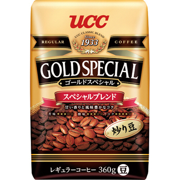 UCC ゴールドスペシャル スペシャルブレンド 360g(豆)/袋 1セット(3袋)
