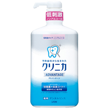 ライオン クリニカ アドバンテージ デンタルリンス 低刺激タイプ(ノンアルコール) 900mL 1本