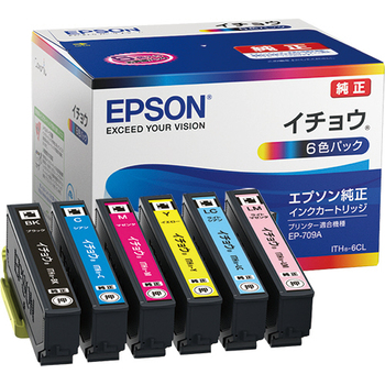 エプソン インクカートリッジ イチョウ 6色パック ITH-6CL 1箱(6個:各色1個)