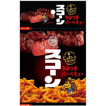 湖池屋 スコーン やみつきバーベキュー4連 60g(15g×4袋)/パック 1セット(10パック)