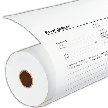 TANOSEE 感熱FAXロール紙 B4 幅257mm×長さ30m 芯内径0.5インチ 表発色 1セット(12本)