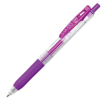 ゼブラ ジェルボールペン サラサクリップ 0.5mm 紫 JJ15-PU 1本