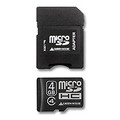 グリーンハウス microSDHCカード 4GB Class4 防水仕様 SDHC変換アダプタ付 GH-SDMRHC4G4 1枚
