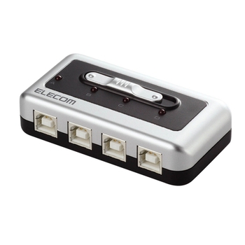エレコム USB2.0対応切替器 4回路 U2SW-T4 1台
