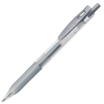 ゼブラ ゲルインクボールペン サラサクリップ 1.0mm 銀 JJE15-S 1本