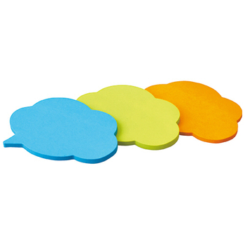 3M ポスト・イット 強粘着シルエットノート 50×69mm フキダシ1 SSS-FKU1 1パック(3冊)