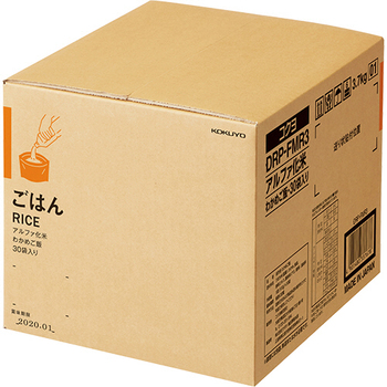 コクヨ <ソナエル> PARTS-FIT アルファ化米 わかめご飯 DRP-FMR3 1箱(30食)