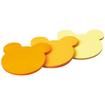3M ポスト・イット 強粘着シルエットノート 69×69mm クマ SSS-BEU 1パック(3冊)