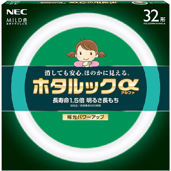 ホタルクス(NEC) 環形蛍光ランプ ホタルックα MILD 32形 昼白色 FCL32ENM/30-SHG-A 1個