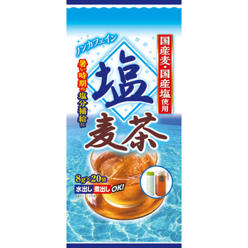 菱和園 塩麦茶ティーバッグ 8g 1セット(80バッグ:20バッグ×4袋)