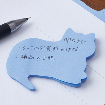 3M ポスト・イット 強粘着シルエットノート 52×69mm ネコ SSS-NEU 1パック(3冊)